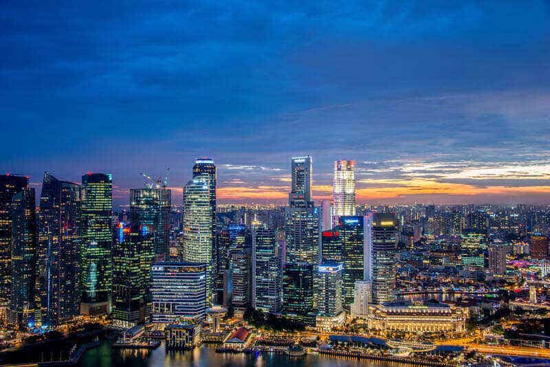 Singapore skyline downtown